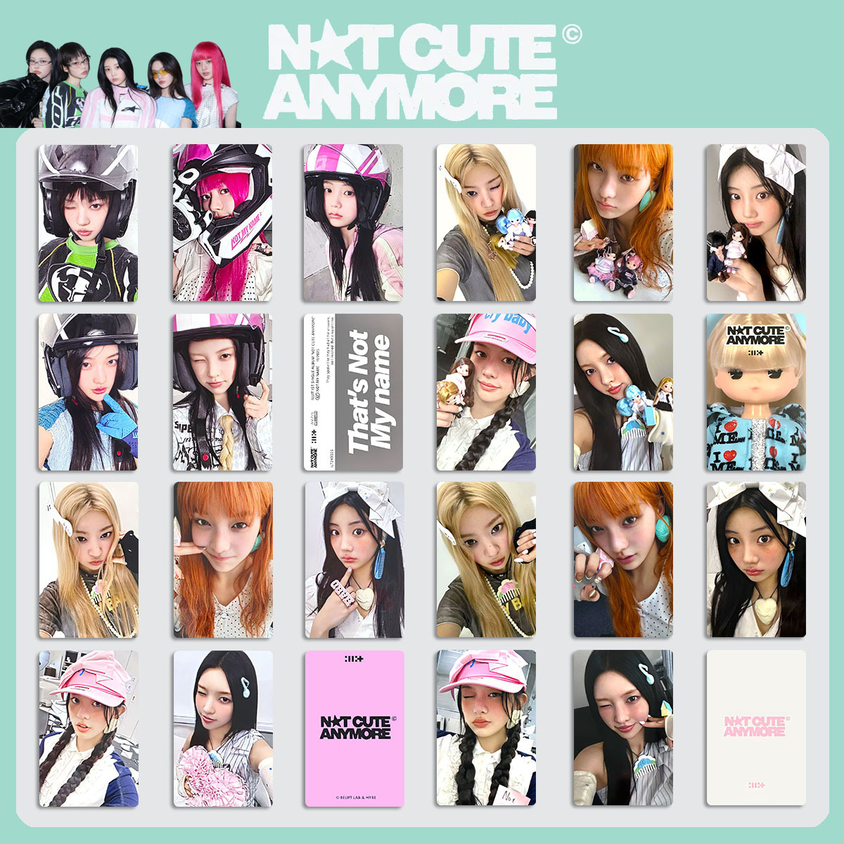 Anime Merch Store - 5 шт. карточек Ill-It, фотокарточки 