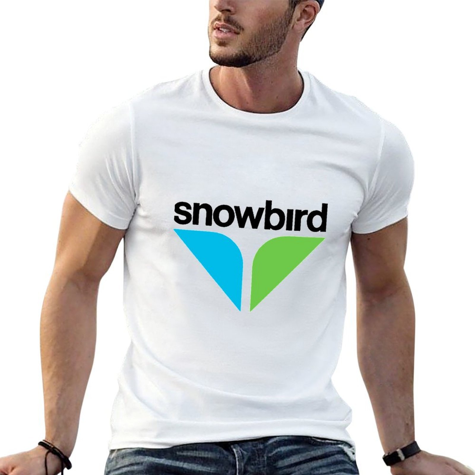 Anime Merchandise Logo - ХИТ ПРОДАЖ: Футболка с логотипом Snowbird,