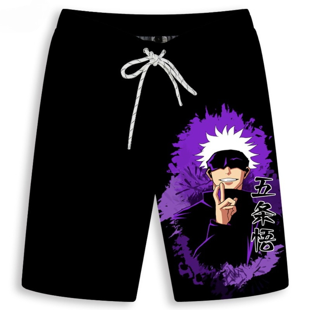 Мужские шорты с принтом Gojo S – обзор и цена Anime Merchandise Shop