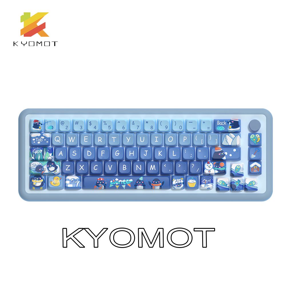 KYOMOT 158 клавиш милый пингви – обзор и цена Keycap Artisan Anime