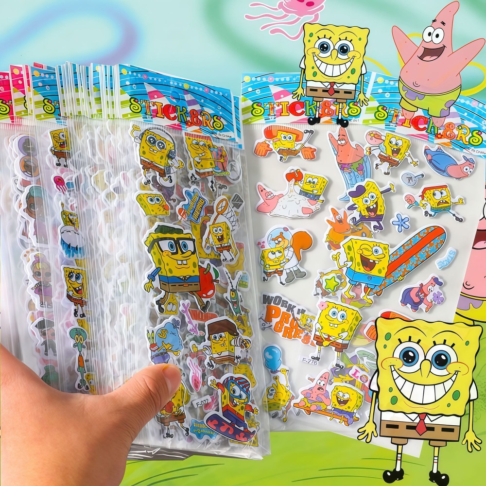 Набор из 12 3D-наклеек с Губко – обзор и цена Sticker Sheet Set