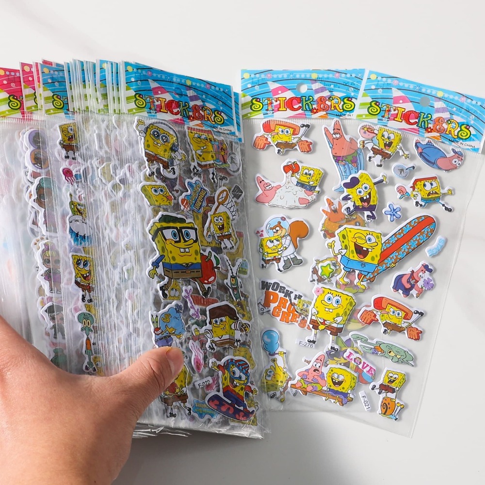 Набор из 12 3D-наклеек с Губко – обзор и цена Sticker Sheet Set